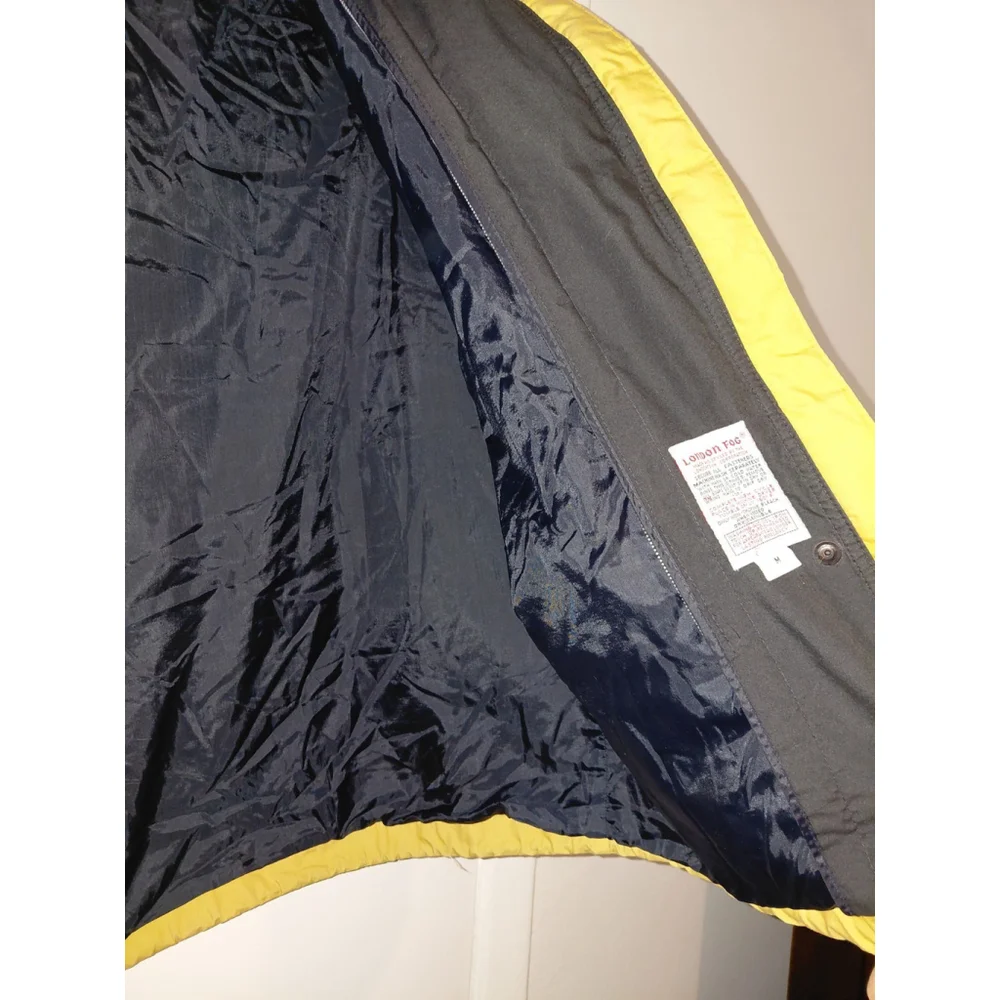 Vintage London Fog Men's Medium Bomber Jacket Light Brown - Insulated - Picture 3 of 4